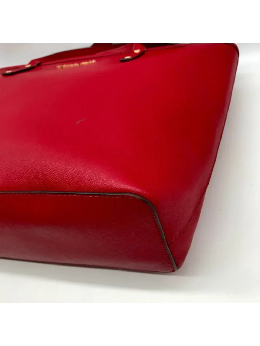 Michael Kors Jet Set Red Saffiano Leather Tote